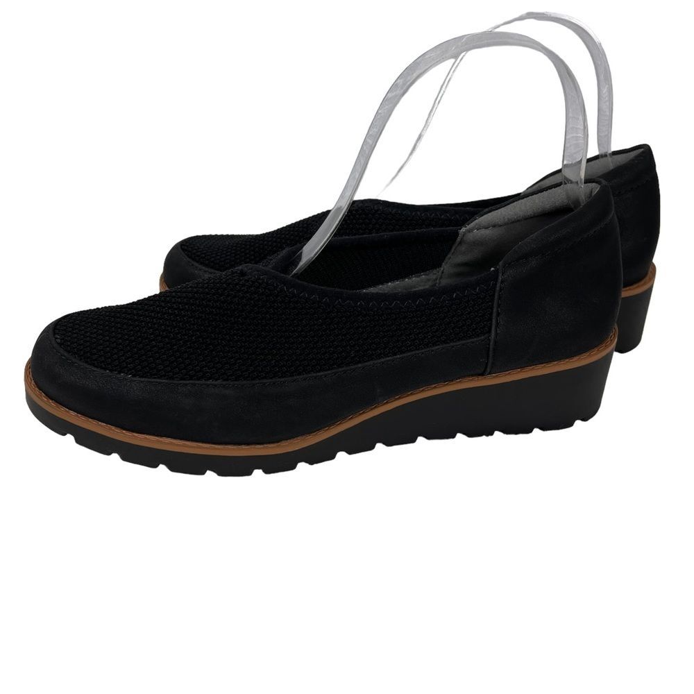 Adrienne Vittadini Sport Trask Black Slip On 7.5 Comfort Shoes Ballet Flats